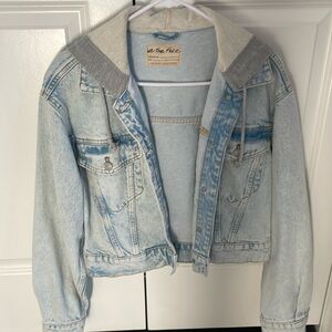 Free People denim Jean jacket/hoodie